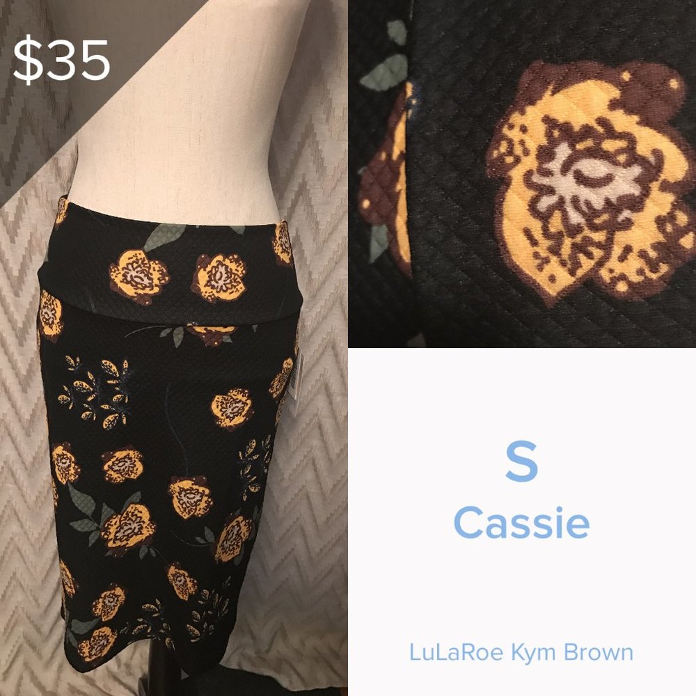 Lularoe Cassie Skirt Floral Design
